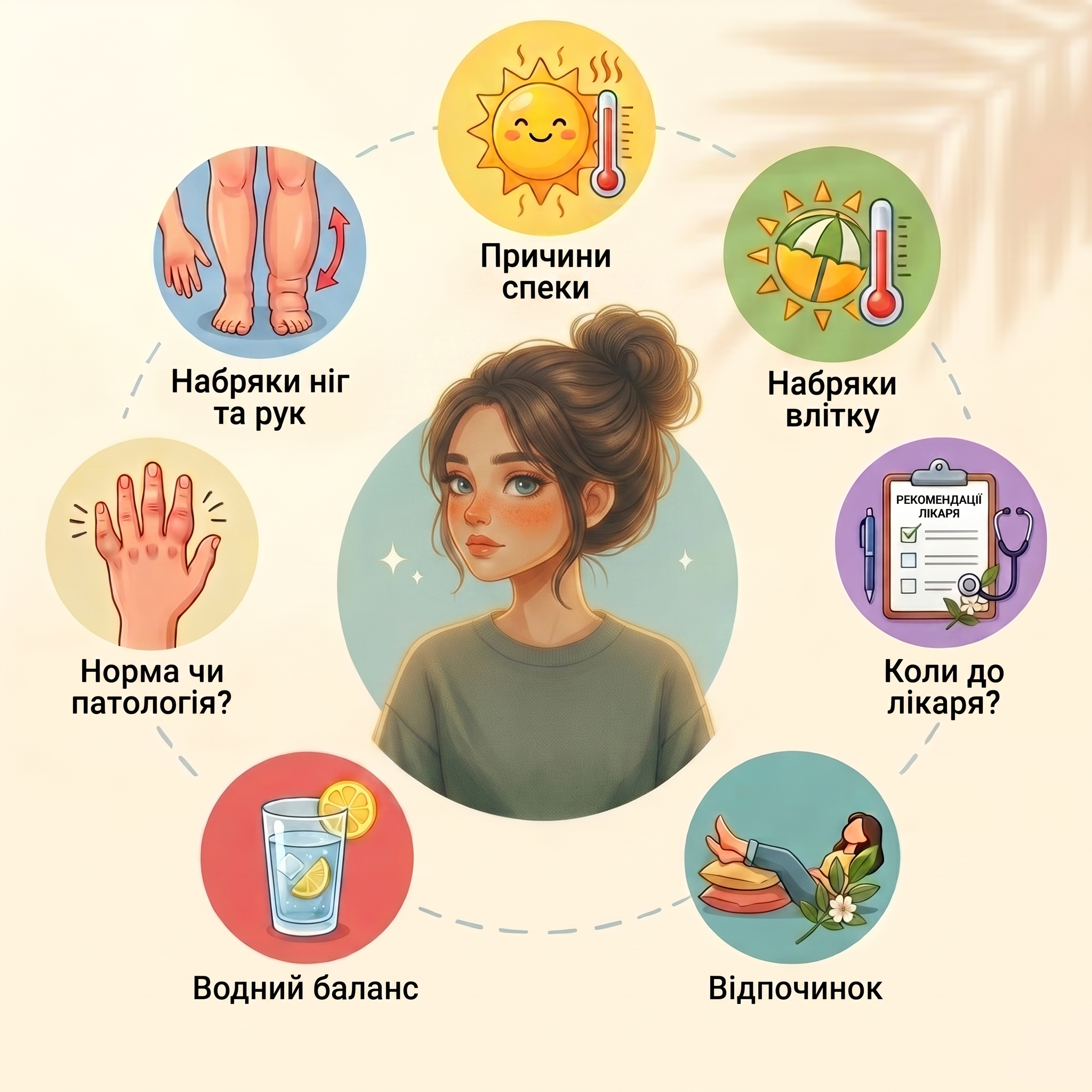 Набряки рук та ніг в спеку: коли це нормальна реакція організму, а коли потрібна консультація лікаря
