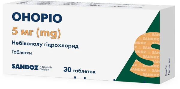 Оноріо таблетки по 5 мг №30 (10х3)