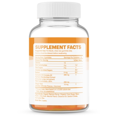 Куркума и имбирь Apnas Natural пастилки жевательные №30