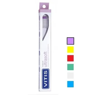Зубная щетка Dentaid Vitis Ultrasoft ультра м'яка, фіолетова, 1 шт