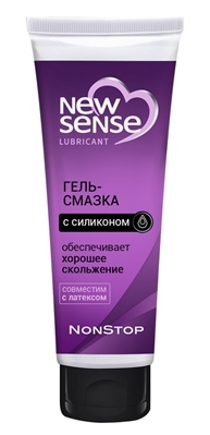 Гель-смазка New Sense, с силиконом, 100 мл