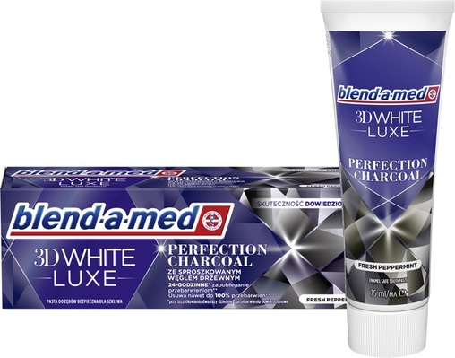 Зубная паста Blend-a-med 3D White Luxe Совершенство угля, 75 мл