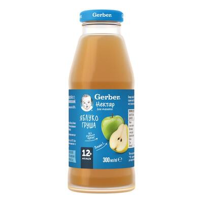 Нектар Gerber Яблуко-груша для дітей з 12 місяців, 300 мл