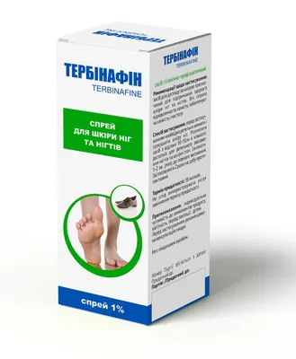 Тербінафін 1% спрей по 30 мл у флак.