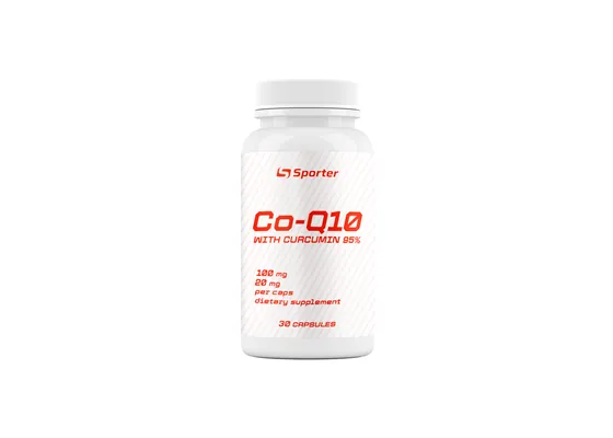 Коензим Q10 + куркумін Sporter Coenzyme Q10 + Curcumin 120 мг капсули №30