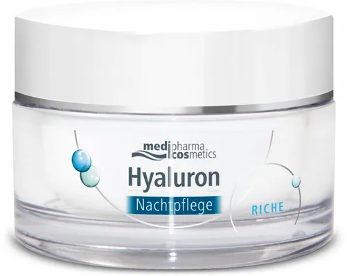 Крем для обличчя Medipharma Cosmetics Hyaluron Riche нічний відновлюючий для сухої шкіри, 50 мл