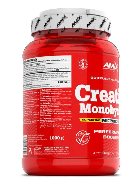Креатин моногідрат Amix Nutrition Creatine Monohydrate Micronized без смаку, 1000 г