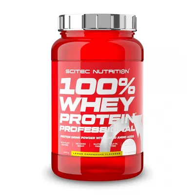 Протеїн сироватковий змішаний Scitec Nutrition 100% Whey Protein Professional лимонний чізкейк, 920 г