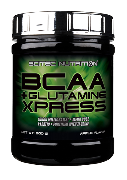Аминокислота Scitec Nutrition BCAA + Glutamine Xpress apple, 300 г