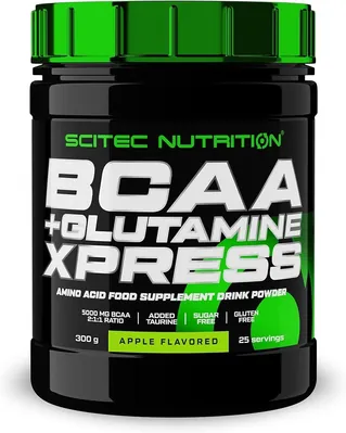 Амінокислоти Scitec Nutrition BCAA + Glutamine Xpress, яблуко, 300 г