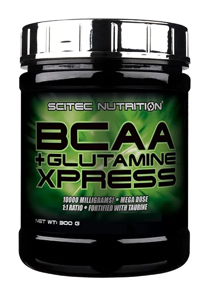 Амінокислоти Scitec Nutrition BCAA + Glutamine Xpress, жувальна гумка, 300 г