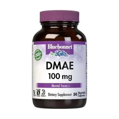 Діметиламіноетанол Bluebonnet Nutrition DMAE 100 мг рослинні капсули №50