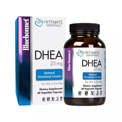 Дегідроепіандростерон Bluebonnet Nutrition Intimate Essenitals DHEA 25 мг вег. капсули №60
