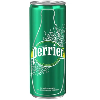 Вода мінеральна Perrier газована, банка, 0,33 л