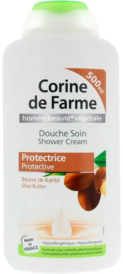 Гель для душу Corine De Farme Protective з олією ши, 500 мл