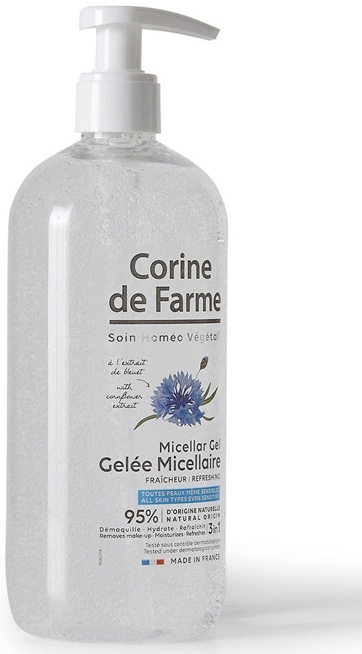 Гель мицеллярный Corine De Farme освежающий для лица, 500 мл