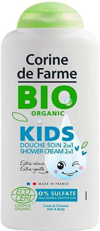 Гель-крем для душу 2 в 1 Corine De Farme Bio Organic Kids дитячий органічний, 300 мл