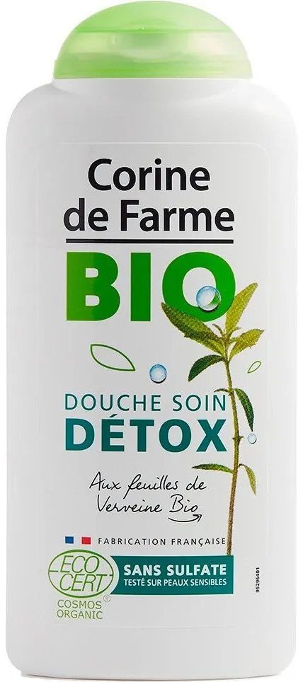 Гель-крем для душу Corine de Farme Bio Organic Detox Листя вербени 300 мл