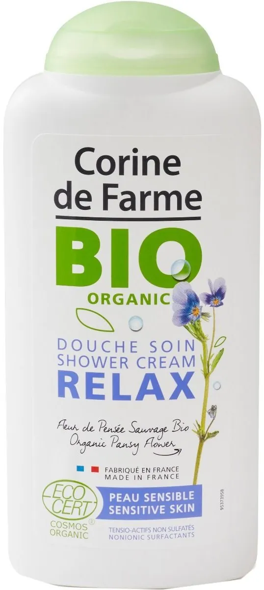 Гель-крем для душу Corine De Farme Bio Organic Relax Дика фіалка, 300 мл