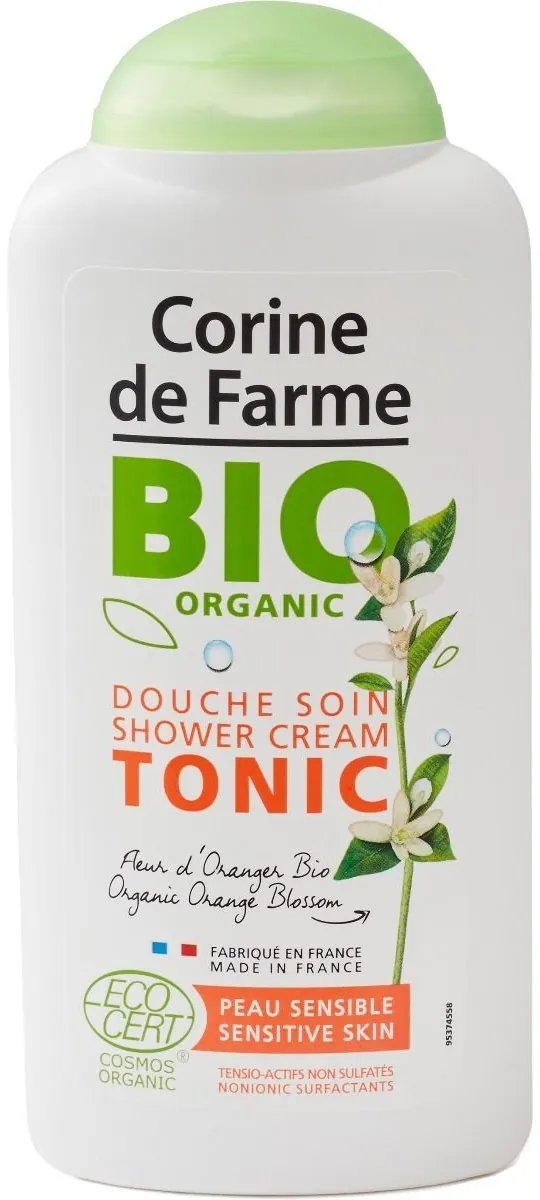 Гель-крем для душу Corine De Farme Bio Organic Tonic квітка апельсинового дерева, 300 мл