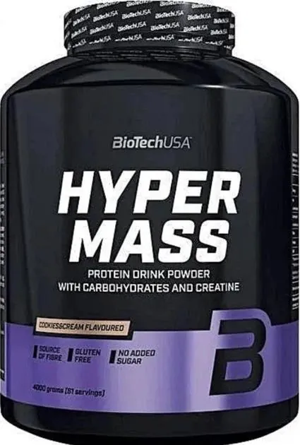 Гейнер Biotech Hyper Mass печиво та крем, 4 кг