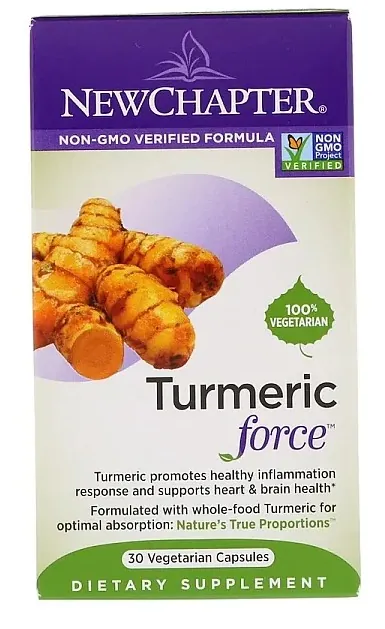 Куркумин New Chapter Turmeric Force, 30 вегетаріанських капсул