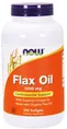 Лляна олія NOW Flax Oil 1000 мг м'які капсули №250