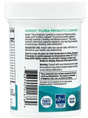 Пробіотики Nordic Naturals Nordic Flora Probiotic Comfort, 30 капсул