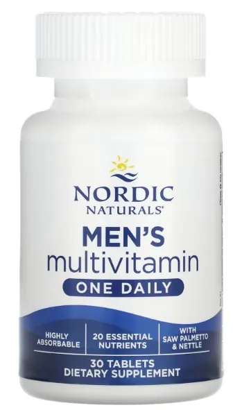 Мультивітаміни для чоловіків Nordic Naturals Men’s Multivitamin One Daily, 30 таблеток