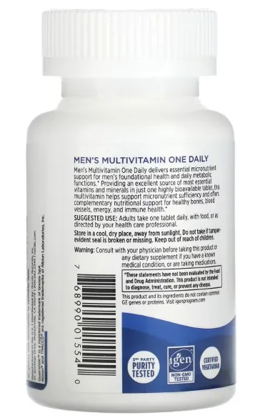 Мультивітаміни для чоловіків Nordic Naturals Men’s Multivitamin One Daily, 30 таблеток