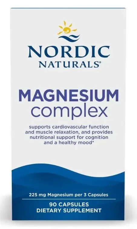 Магній комплекс Nordic Naturals Magnesium Complex без смаку, 90 капсул