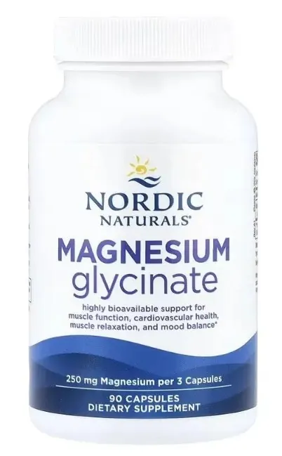Магній гліцинат Nordic Naturals Magnesium Glycinate без смаку, 90 капсул