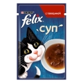 Корм влажный для кошек Purina Felix Soup Суп с говядиной, 48 г