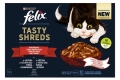 Корм вологий для котів Purina Felix шматочки у соусі з яловичиною та куркою, 4 штуки по 80 г