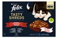 Корм вологий для котів Purina Felix шматочки у соусі з яловичиною та куркою, 4 штуки по 80 г