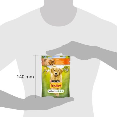 Корм влажный для собак Purina Friskies с курицей и морковью в соусе, 100 г