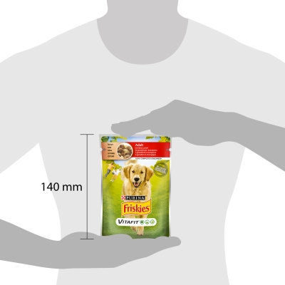 Корм влажный для собак Purina Friskies с говядиной и картофелем в соусе, 100 г