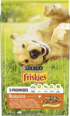 Корм сухий для дорослих активних собак Purina Friskies з куркою та овочами, 10 кг