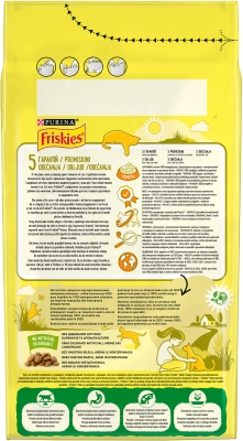 Корм сухой для кошек Purina Friskies Indoor с курицей и овощами, 1,5 кг