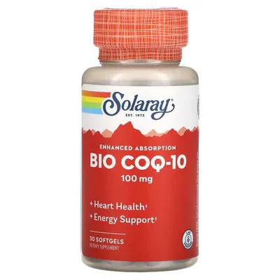 Біо Коензим Q10 Solaray Bio COQ-10, 30 м'яких капсул