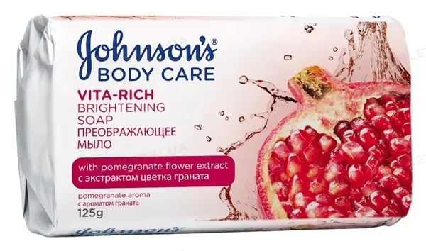Мило Johnson's Body Care Vita-Rich перетворююче з ароматом граната, 125 г