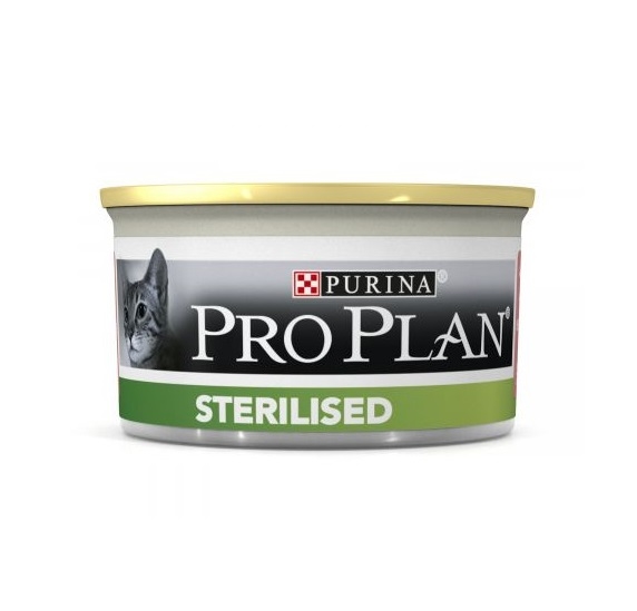 Консервы Purina Pro Plan Sterilised для кастрированных котов и стерилизованных кошек с лососем и тунцом, 85 г