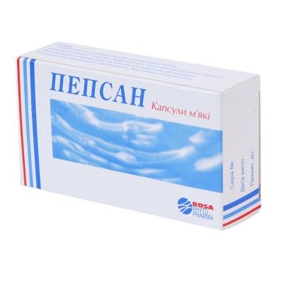 Пепсан капсулы мягк. №30 (10х3)