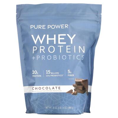 Сироватковий протеїн + пробіотики Dr. Mercola Whey Protein + Probiotics смак шоколаду, 880 г