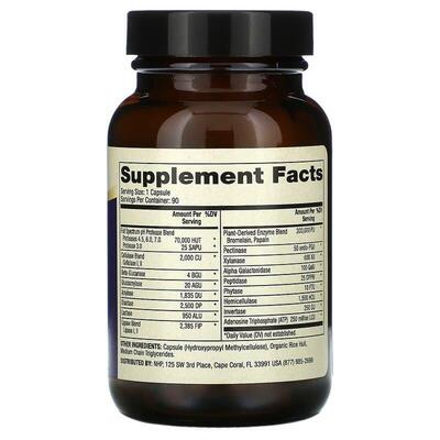 Ферменты полный спектр Dr. Mercola Full Spectrum Enzymes, 90 капсул