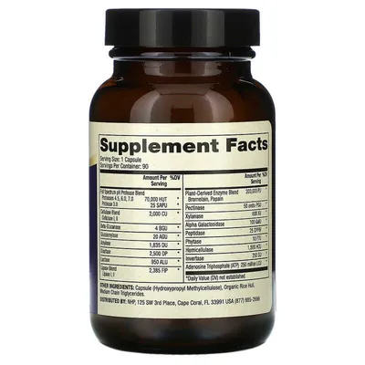 Ферменти повний спектр Dr. Mercola Full Spectrum Enzymes, 90 капсул