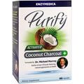 Уголь активированный из кокоса Enzymedica Purify Activated Coconut Charcoal+ для веганов, 60 капсул