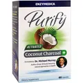 Вугілля активоване з кокоса Enzymedica Purify Activated Coconut Charcoal + для веганів, 60 капсул