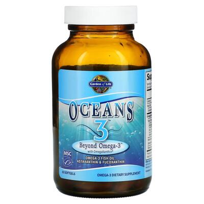 Омега-3 з Омегаксантином Garden of Life Omega-3 with OmegaXanthin, 60 капсул