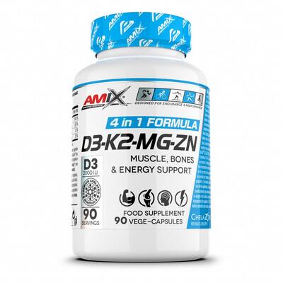 Витаминно-минеральный комплекс Amix Nutrition Performance D3-K2-MG-ZN, 90 капсул